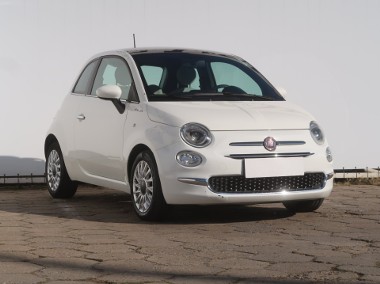 Fiat 500 , Salon Polska, Serwis ASO, VAT 23%, Skóra, Klima, Tempomat,-1