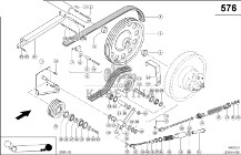 Claas Lexion 580 KOŁO PASOWE 0007498850 (Napęd hybrydowy, 1. stopień)