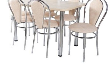 Zestaw kuchenny stół 70X120 + 6 krzeseł TULIPAN PLUS-1