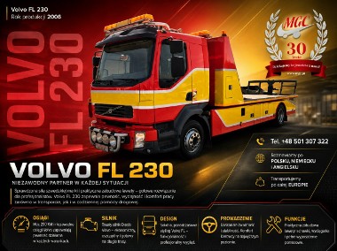 Volvo FL230 - POMOC DROGOWA Volvo FL 230 4*2 / POMOC DROGOWA / RUCHOMA PLATFORMA / SERWISOWANY-1