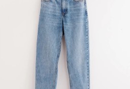 Spodnie jeansy Lindex 42 XL jasne washed out denim dżinsy highwaist