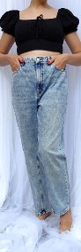 Spodnie jeansy Lindex 42 XL jasne washed out denim dżinsy highwaist-4