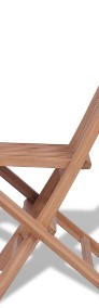 vidaXL Składane krzesła ogrodowe, 2 szt., lite drewno tekowe 41993-4