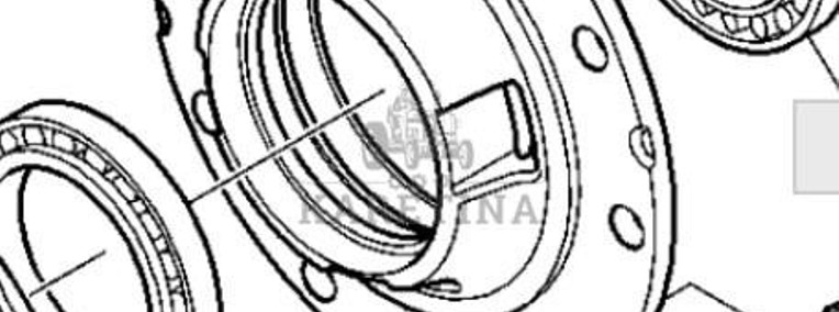 John Deere 6230 6630 Piasta Przedniego Napędu L166396-1