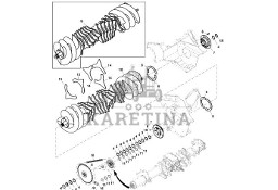 John Deere 960 - Łańc. sworzniowy tulejkowy DC216155 (Podbieracz)