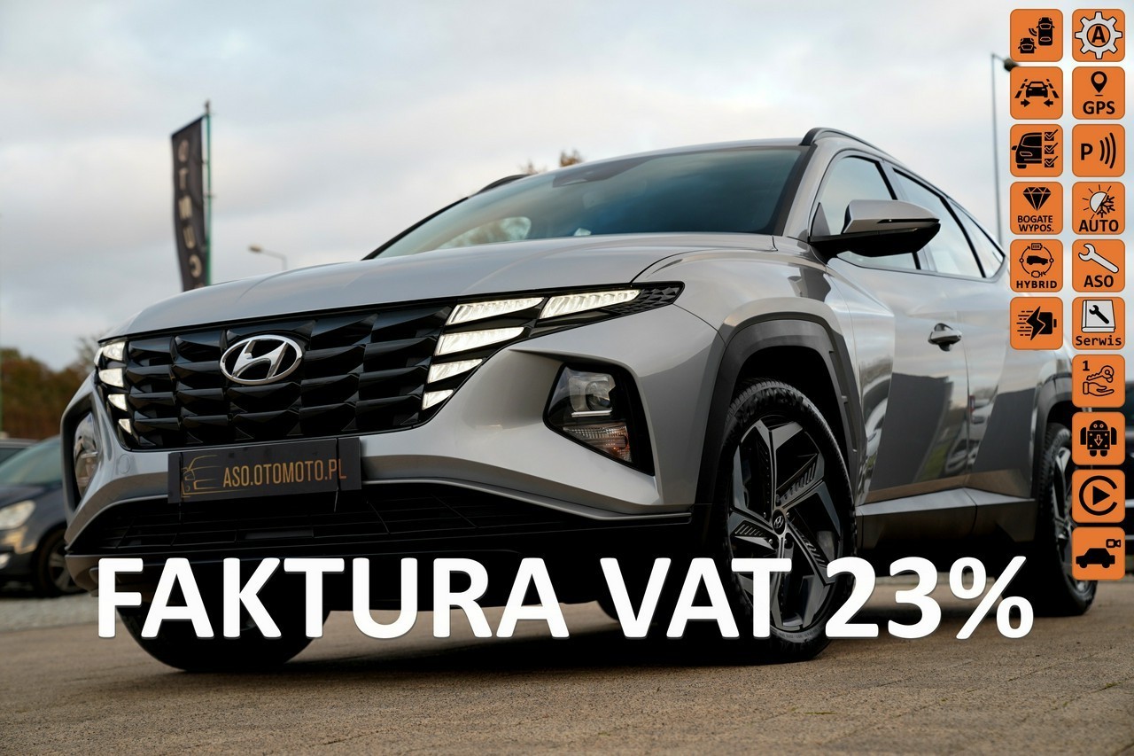 Hyundai Tucson III PHEV 180+85 KM skóra NAWI kamera 4x4 parktronik ADC pełna elek.zamia