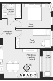 Widokowe mieszkanie/48.59m2/9piętro/3-pok/Bez PCC-2