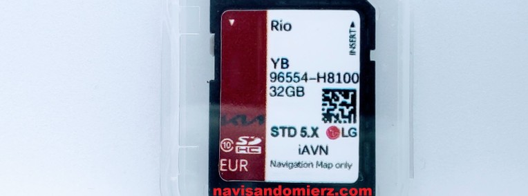 Karta SD KIA RIO Gen 5.X (STD 5.X) EU 2023-1