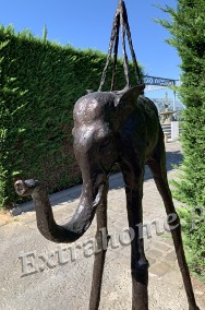 Imponująca Rzeźba z brązu "Słoń jak z obrazu " H170cm -2