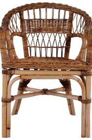 vidaXL Krzesła ogrodowe, naturalny rattan, brązowe 246809-2