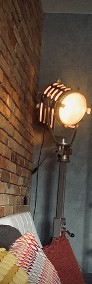 Lampa podłogowa duża loft reflektor filmowy PRL 1964 r-3
