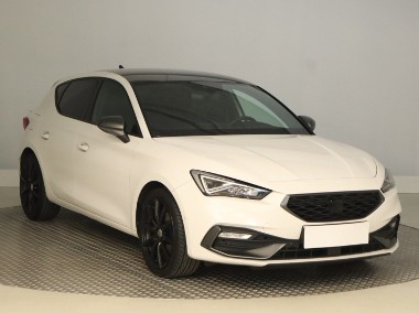 SEAT Leon III , Salon Polska, Skóra, Navi, Klimatronic, Tempomat,-1