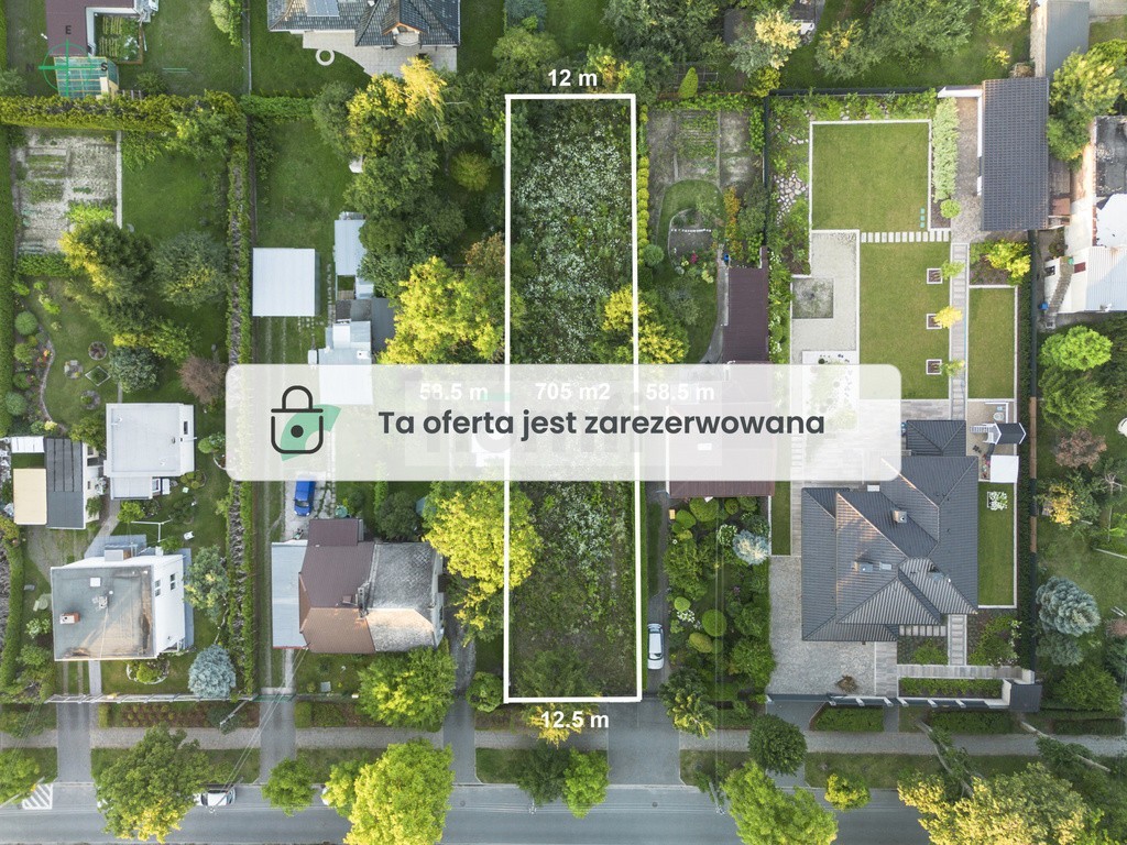 Działka budowlana Konstancin-Jeziorna, ul. Królewska