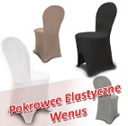 Elastyczne Pokrowce na krzesła Szare Pokrowce Elastyczne WENUS