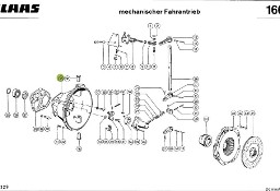 Claas Lexion 580 - koło pasowe koło odbioru napędu 0007686590