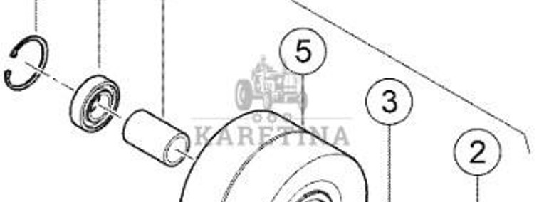 Claas Lexion 8600 8700 8800 Rolka Prowadząca Napędu Głównego 0018071450 00 1807 145 0-1