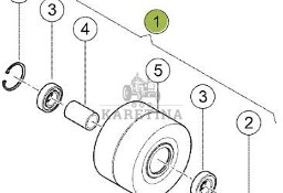 Claas Lexion 8600 8700 8800 Rolka Prowadząca Napędu Głównego 0018071450 00 1807 145 0