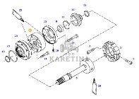 Fendt 414 Vario - przedni WOM - obudowa kosza sprzęgła H716150200060