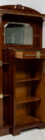 Secesyjna szafka - etażerka, ozdobna secesja, antyk stara mahon politura-3