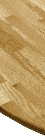 vidaXL Okrągły blat do stolika z litego drewna dębowego, 23 mm, 600 mm 245983-4