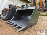 Łyżka 148cm do koparki Miller fi 80 Nowe zęby systemu CAT J350