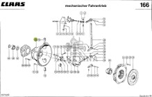 Claas Lexion 580 - koło pasowe koło odbioru napędu 0007686590