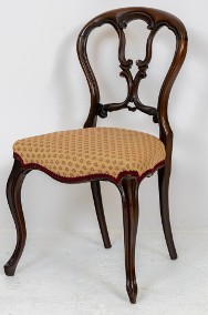 Komplet krzeseł neorokoko, krzesła Ludwik Filip antyki stare-2
