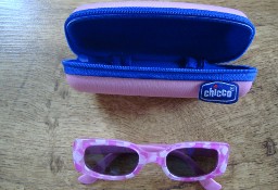 Okulary przeciwsłoneczne chicco dziecięce różowe + etui