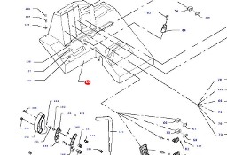 Massey Fergusson MF 30 32 - uchwyt dżwignia D28981340