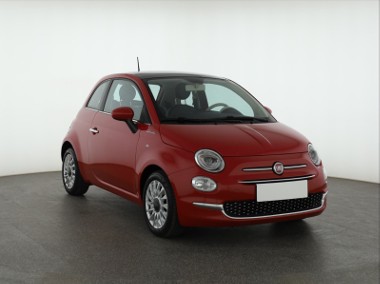 Fiat 500 , Salon Polska, Serwis ASO, Skóra, Klimatronic, Tempomat,-1