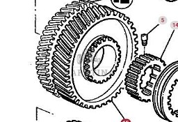 Massey Ferguson 3690 Koło Zębate Zębatka Skrzyni Biegów Przekładni Dynashift CZĘŚCI 3616828M4