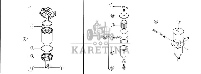 Claas Lexion 600 ZBIORNIK WODY 0000729961 (Paliwo-filtr)-1