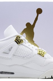 Nike AIR JORDAN 4 White & Gold / AQ9129–170-2