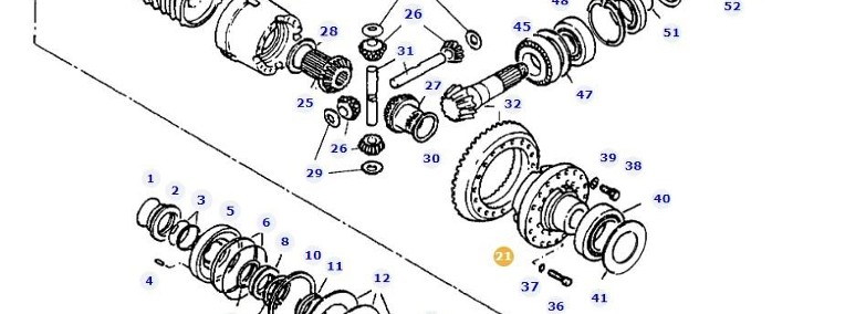 Fendt 927 930 933 936 - dyfer dyferencjał przekładnia róźnicowa-1