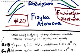 "Elektron na orbicie, Energia elektronu na orbicie" - Zestaw 4 rozwiązań. Studia