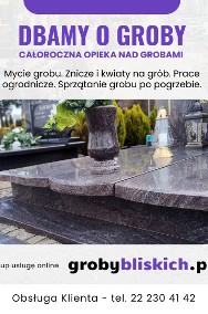 Opieka nad grobami Łomianki - mycie grobu, znicze i kwiaty na grób-3