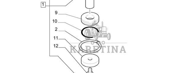 New Holland T6010 T6070 Siłownik podnośnika 87380800-1