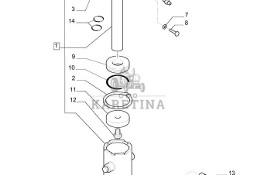 New Holland T6010 T6070 Siłownik podnośnika 87380800