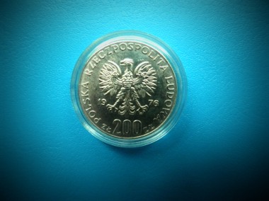 Moneta Srebrna 200 zł. z 1976 roku XXI Igrzyska Olimpijskie w kapslu-2
