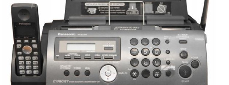 Kompaktowy telefaks na kartki A4 z bezprzewodową słuchawką - KX-FC228PD-1
