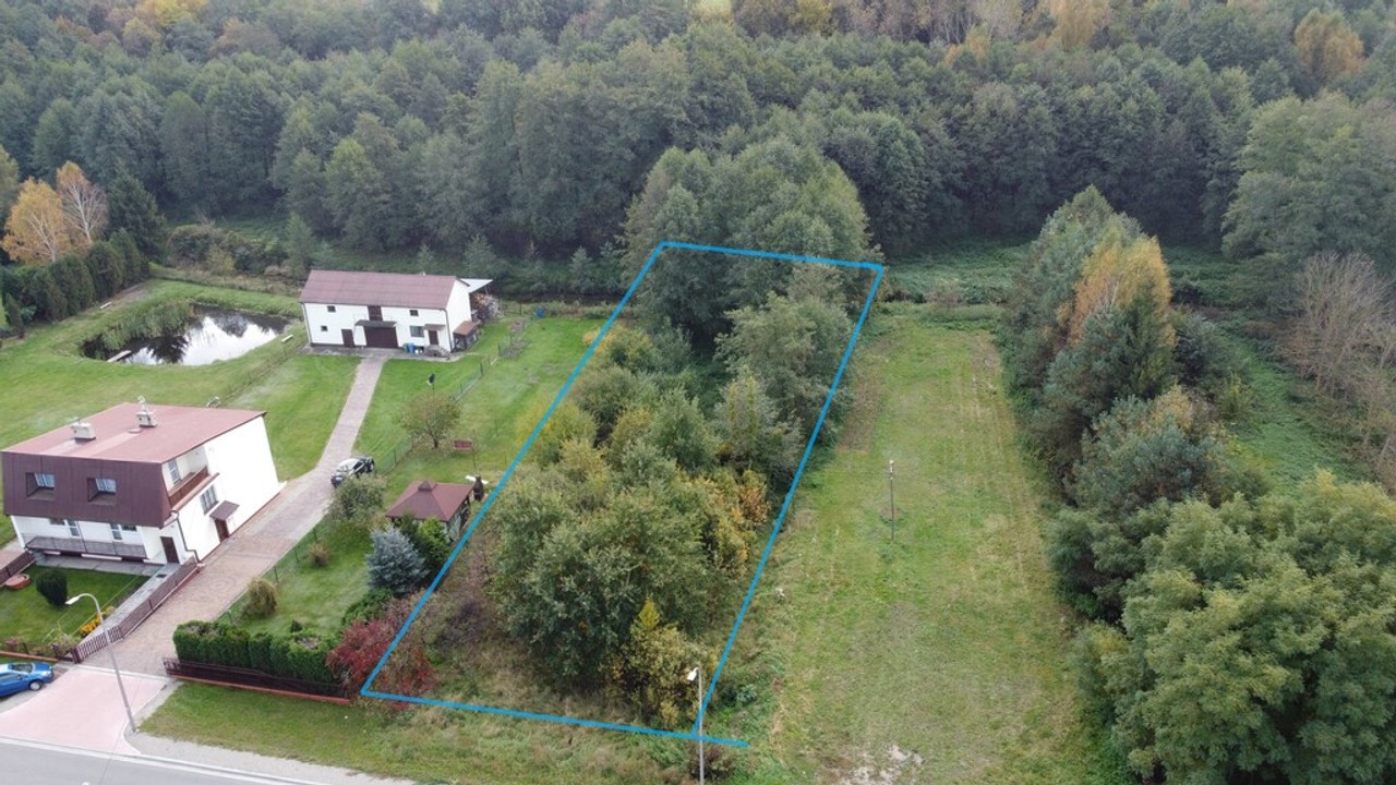 Działka 1441 m² prze drodze 747 w Lipie Miklas., lipski