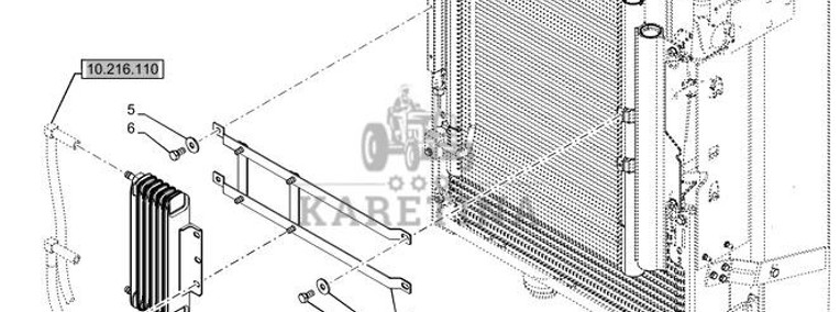 New Holland T6070 Chłodnica paliwa 47739865-1