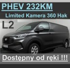 Ford Transit Transit Custom PHEV 232KM Hybryda Plug-in Limited Kamera 360 Matrix Led