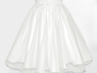Biała suknia dla dziewczynki na przebranie po komunii, sukienka dla druhny r.152-2