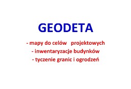 GEODETA - Warszawa, Ożarów Mazowiecki, Piaseczno, Pruszków, Grodzisk Mazowiecki