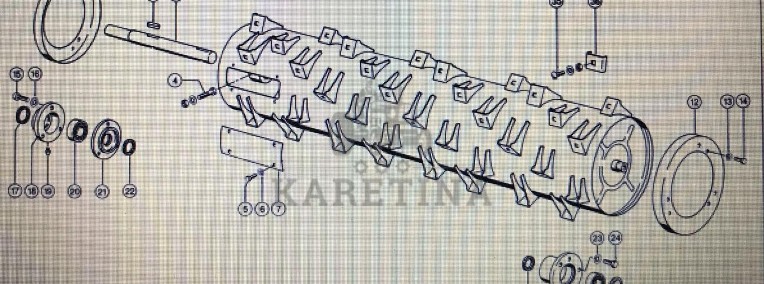 CLAAS 00 0734 273 2/Claas Lexion bęben przyspieszający/Claas Lexion 580 - 670-640-1
