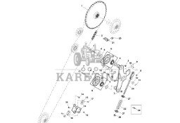 John Deere 960 - Łańc. sworzniowy tulejkowy DC216150 (Pasy, rolki, bramki)