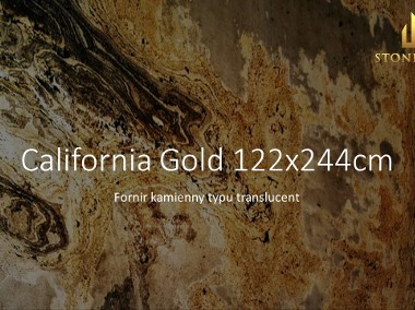 Fornir kamienny transparentny California GOLD, do podświetlenia, nowość!-1