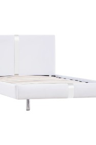 vidaXL Rama łóżka, biała, sztuczna skóra, 90 x 200 cm 280831-2