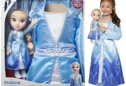 Kostium Elsa Frozen 2 Kraina Lodu 2w1 Lalka i Strój Sukienka 4-6 lat